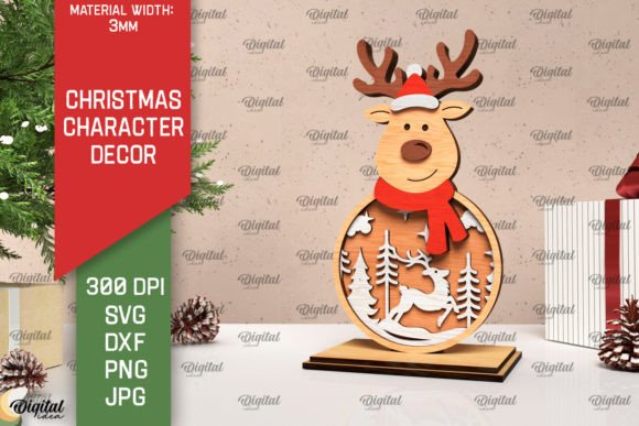 3D Christmas Reindeer Decor Laser Cut: A Modern Twist on Holiday Creativity