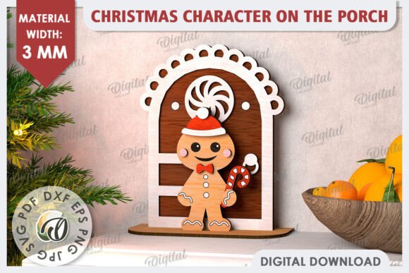 3D Gingerbread on the Porch Laser Cut: Creative Possibilities for Designers