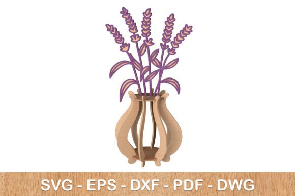 3D Lavender Vase Laser Cut: A Versatile Design for Creative Projects