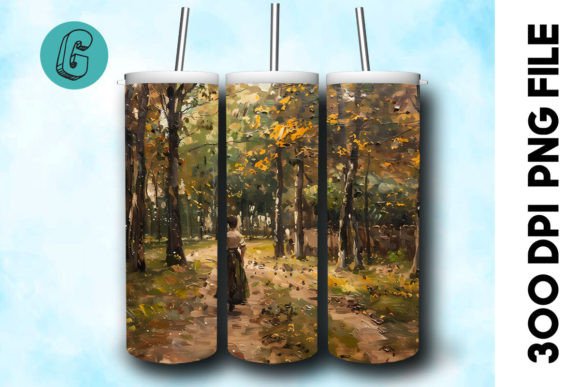 3D Oil Paint Forest Tumbler Wrap 39 – A Creative Tool for DIY Enthusiasts