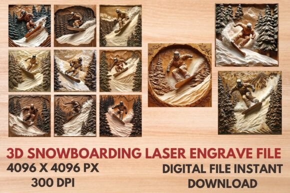 3D Snowboarding Laser Engrave File: Creative Possibilities Unleashed