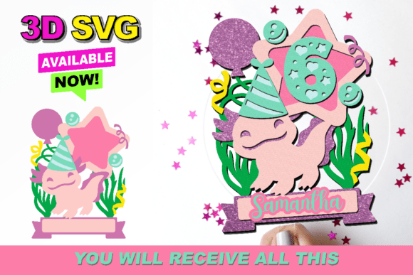 Axolotl Cake Topper 3D SVG: A Creative Tool for Versatile Design Projects