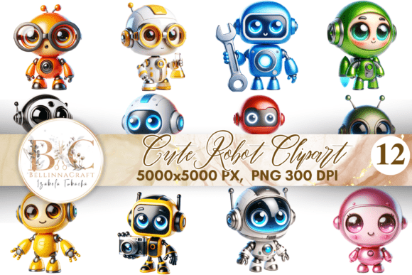 Cute Robot Clipart 3D for Kids PNG: A Creative Spark for Young Minds