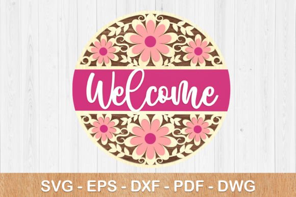 Flower Welcome Sign SVG 3D: A Strategic Design Element for Creative and Business Applications
