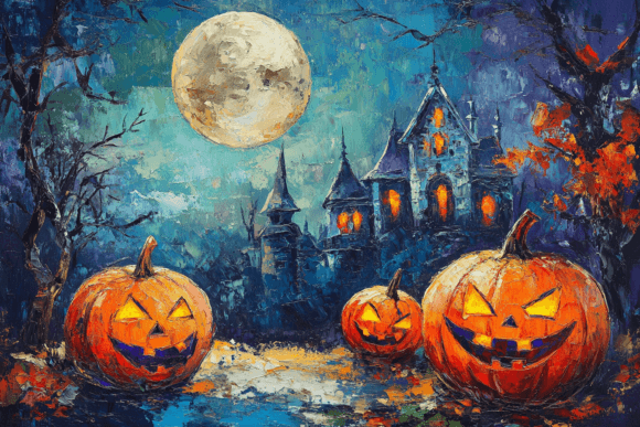 Spooky Halloween Town 3D Illustration AI: A Versatile Resource for Creators and Businesses