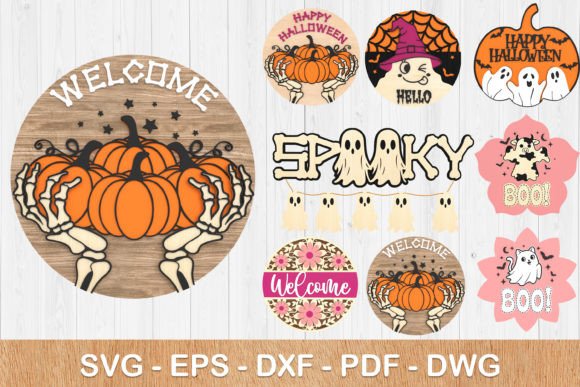 Welcome Halloween Sign Bundle 3D SVG: A Versatile Resource for Creative Projects